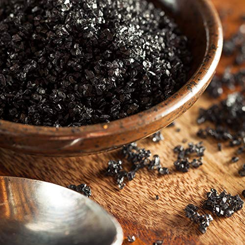 The Spice Lab Real Hawaiian Black Lava Salt, Fine, 1 lb | OU Kosher Gluten-Free Non-GMO Gourmet Salt - Authentic Hawaiian Black Salt - Halloween Margarita Salt