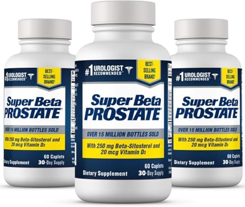 SUPER BETA PROSTATE - Prostate Health Supplements for Men, 60ct (Pack of 2) | Reduce Bathroom Trips, Promote Sleep, Better Bladder Emptying & Healthy Prostate