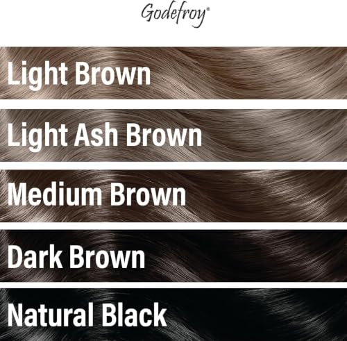Godefroy Hair Color Tint Kit, Light Brown, 20 Applications, Root Touch-Up | For Men & Women, Pre-Measured Capsules, No Waste, DIY Salon-Quality Results at Home