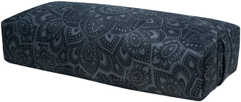 yogadesignlab | The Yoga Bolster | Comfortable, Supportive Eco-Friendly Luxury Yoga Cushion | Recycled Plastic Bottle Microfiber | Natural Cotton