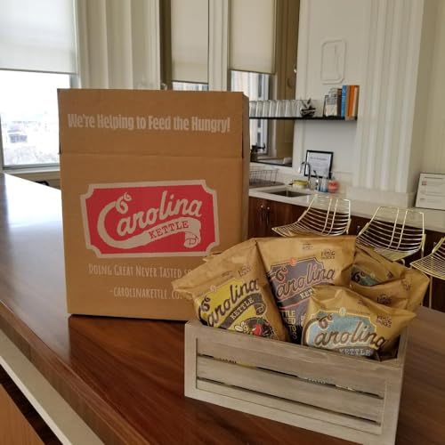 Carolina Kettle Chips | Kettle Cooked Potato Chips | Kosher - Gluten Free Chips Fit For Healthy School Snacks | With Irresistible Crunch and Bold