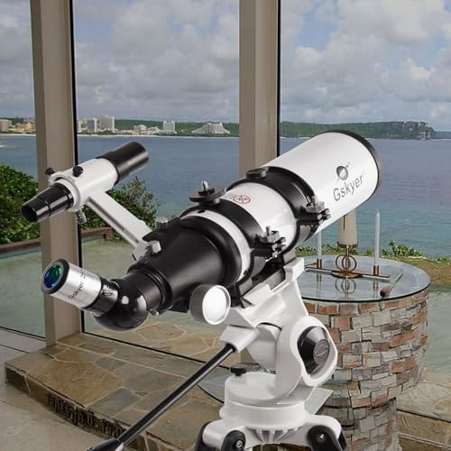 Gskyer Telescope, Telescopes for Adults, 80mm AZ Space Astronomical Refractor Telescope Kids, Adults Astronomy, German Technology Scope
