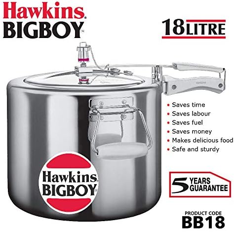 Hawkins Bigboy Aluminum Pressure Cooker, 14 Litres