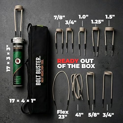 Magnetic Induction Heater – 1800W 110V Handheld Magnetic Heat Induction Tool with Advanced Coil Kit for Bolt Removal