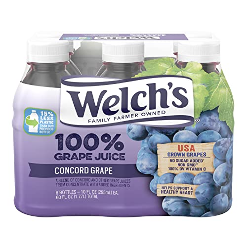 Welch's 100% Grape Juice, 6-10 oz. Cans (Pack of 4)