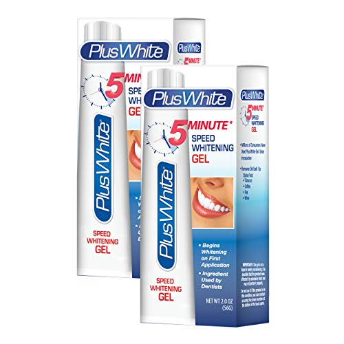 Plus White Speed Whitening Gel, 5 MinuteTeeth Whitening (2 oz) | Professional Grade, Dentist Approved Hydrogen Peroxide Ingredient, Removes Stains Fast, At Home Teeth Whitening Gel Treatment