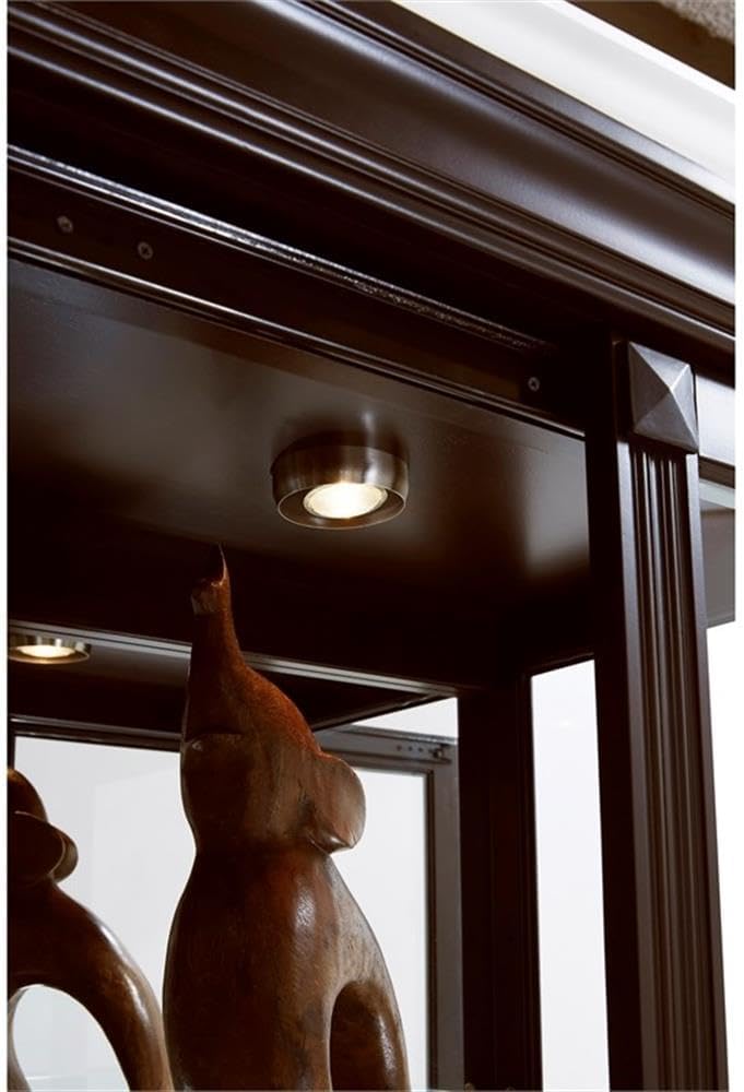 Pulaski Curio, 29 by 20 by 80-Inch, Dark Cherry Brown