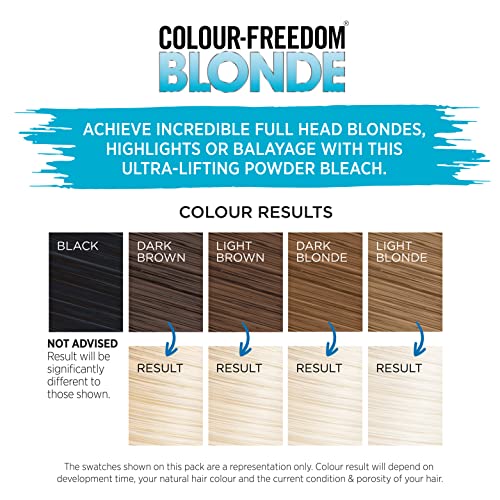 Knight & Wilson Color-Freedom Cream Hair Bleach Kit. Ammonia-Free Formula Lifts up to 8 Shades. Protects & Repairs While Lightening. Complete Hair