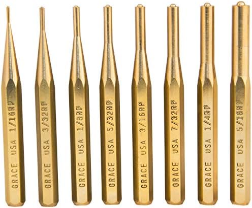 Grace USAGrace USA Gun Care Brass Pin Punch Set