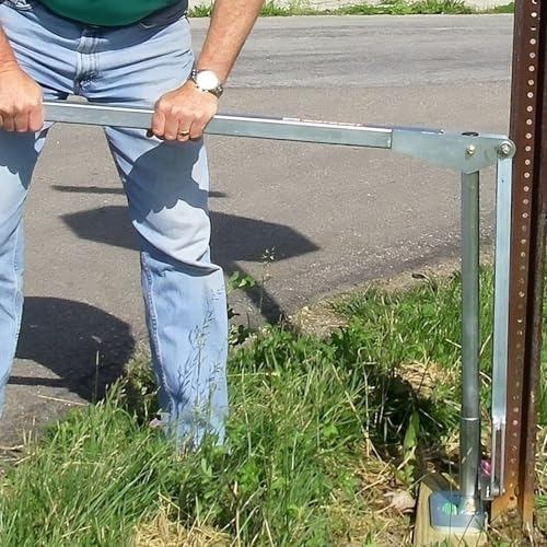 JACKJAW 300 U-Channel Sign Post Puller - Fast, Easy & Safe Removal for U-Channel Sign Posts, T Posts, and Ground Rods Ideal for Road Signs and More.