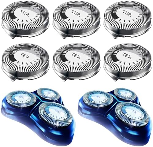 HQ8 Replacement Heads Compatible with Philips Norelco Shavers, HQ8 Heads Upgraded, 6-Pack