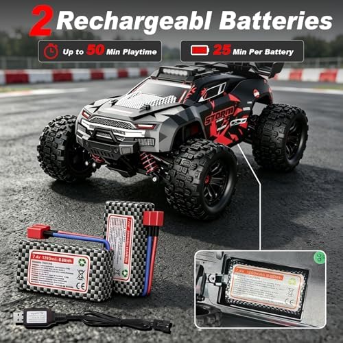 KGF 1:18 Scale All Terrain RC Cars for Adults, High Speed Remote Control Car | Fast RC Cars for Boys Age 8-1, 2.4GHz 4WD Off Road Monster Truck