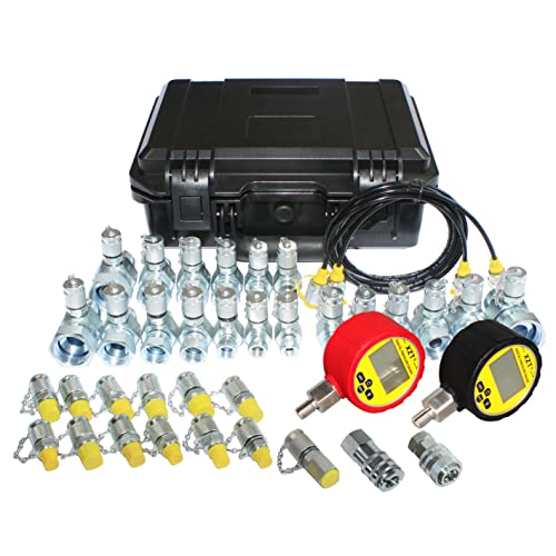 XZT 70U Hydraulic Pressure Test Coupling Kit, Pressure gauges Set, Test Hose
