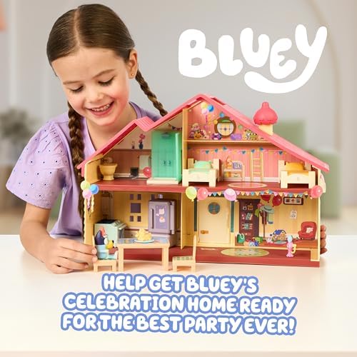 Bluey Toy House Mega Bundle, Family Home & BBQ Playhouse, Ages 3-5