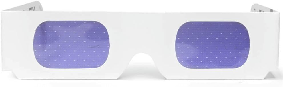 GloFX Paper Cardboard Diffraction Glasses - Great for Christmas Lights, Parties, Raves, Festivals, Light Shows, & Fireworks