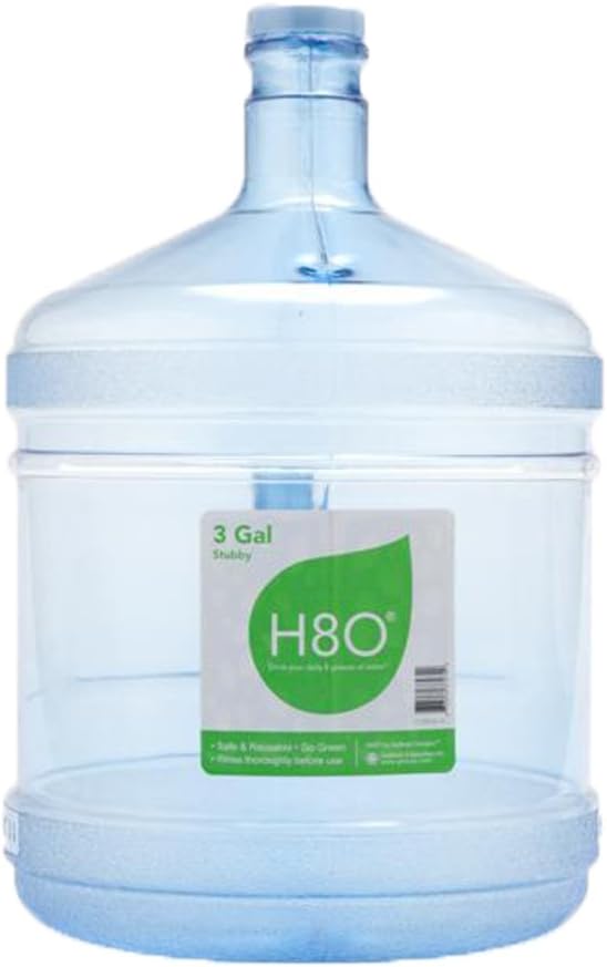 Polycarbonate 3 gallon Stubby Water Bottle (with Handle) with 48mm Cap