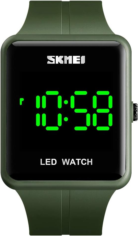 Gosasa Large Face LED Digital Watch Date Time 3Bar Waterproof Wristwatch Men Women Sports Watches