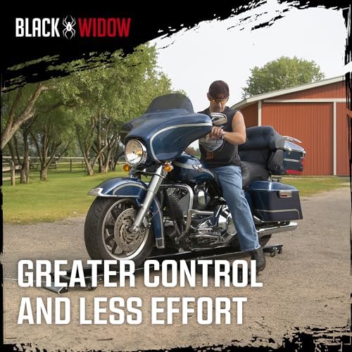 Black Widow Motorcycle Dolly Extra-Long for Cruisers Choppers 1,250 lb Cap