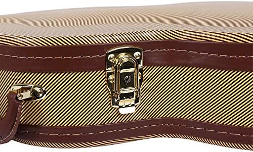 Crossrock SG Guitar Case, Multi-layer Wood Case, Arch-top Style, Vinyl Tweed
