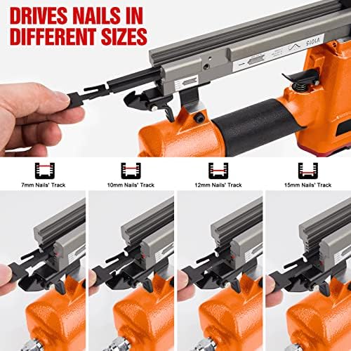 RZX V1015B Pneumatic Picture Frame Nailer - 1/4-Inch to 5/8-Inch V-Nailer for Wood Frames, Professional Framing Tool