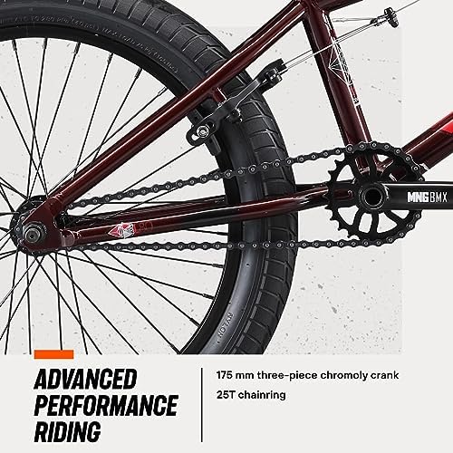 Mongoose Legion Freestyle BMX Bike for Advanced-Level or Professional Riders, Adult Men Women, 4130 Chromoly Frame