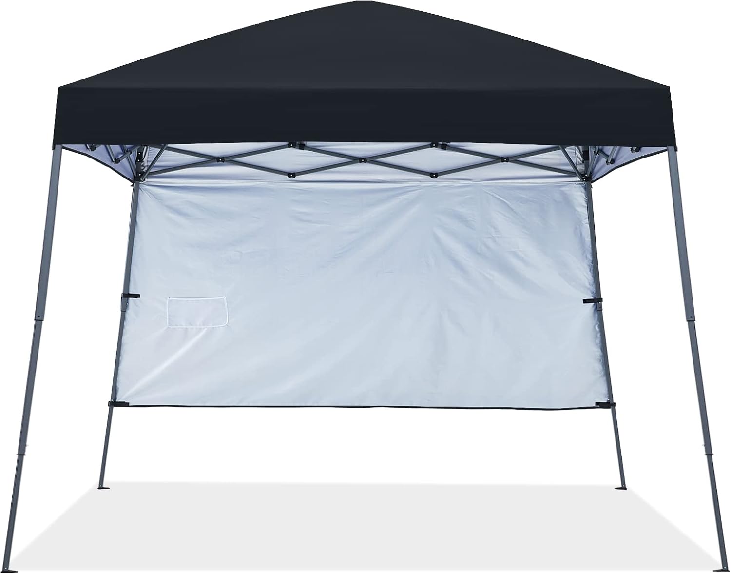 ABCCANOPY Outdoor Pop Up Canopy 10x10 Beach Camping Canopy with 1 Sun Wall, Bonus Backpack Bag, Stakes and Ropes, Sky Blue | Backpack Carry Bag, Stakes & Guy Ropes Included, Easy Setup; For Beach, Camping, Backyard