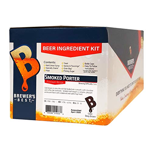 Brewer's Best - 1033 - Home Brew Beer Ingredient Kit (5 gallon), (Smoked Porter) Brown