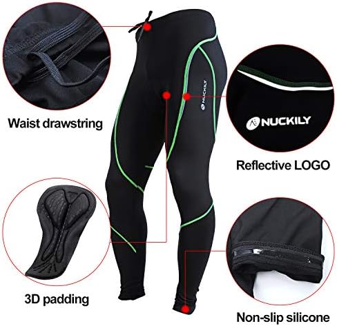 Men's Cycling Jersey Set, Winter Thermal Fleece Lining Waterproof Long Sleeve Jacket with Padded Riding Pants