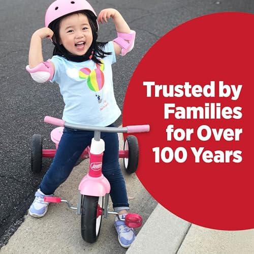 Radio Flyer Red Rider Trike, for Ages 2.5-5, Toddler Tricycle | Quiet Ride Wheels, Comfort Grip Handlebars, Easy Carry Seat Handle, Covered Storage Bin, (Amazon Exclusive)
