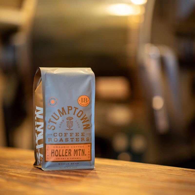 Stumptown Coffee Roasters, Medium Roast Organic Whole Bean Coffee, 100% Arabica Coffee - Holler Mountain 12 Ounce Bag with Flavor Notes of Citrus Zest, Caramel and Hazelnut