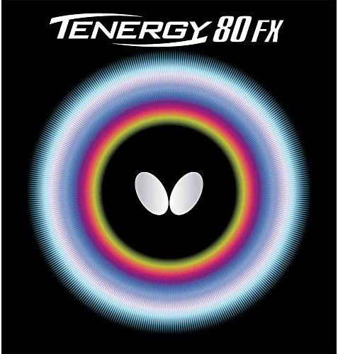 Butterfly Tenergy 80 FX Table Tennis Rubber Table Tennis Rubber - 1.7 mm, 1.9 mm, or 2.1 mm - Red or Black - 1 Inverted Table Tennis Rubber Sheet - Professional Table Tennis Rubber