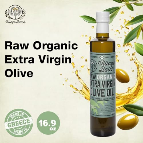 VILLAGE BATCH - AWARD WINNERS - KORONEIKI OLIVE OIL Greek Olive Oil ORGANIC COLD PRESSED OLIVE OIL Extra Virgin Olive Oil High In Polyphenols