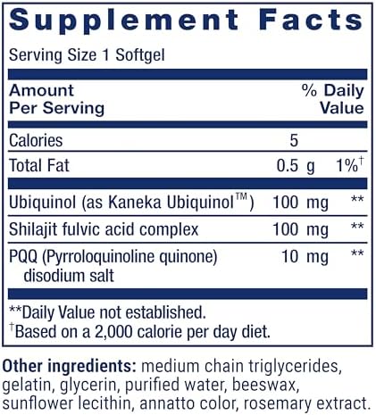 Life Extension Super Ubiquinol CoQ10 with PQQ, Heart Health, 30 Softgels
