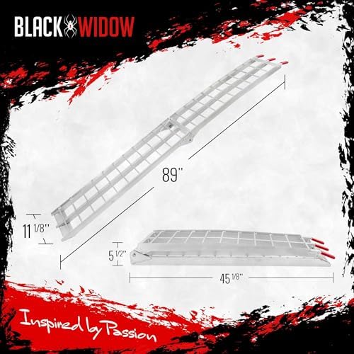 Black Widow 7' 5" Motorcycle Dirt Bike Loading Ramp 750 lb Cap