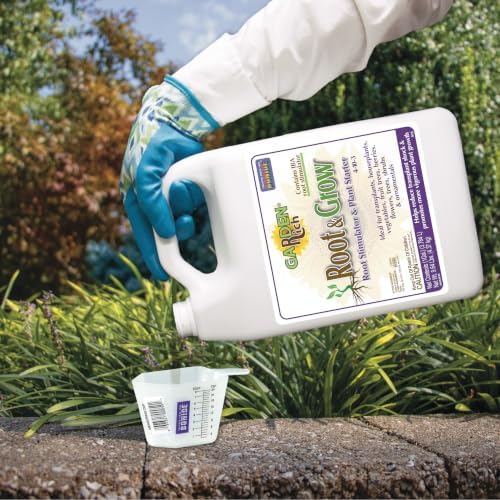 Bonide Garden Rich Root & Grow Root Stimulator & Plant Starter | 32 oz Concentrate, 4-10-3 Fertilizer For Transplanting