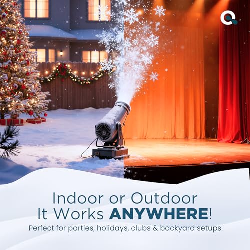 AquaDoc Snow Machine Fluid - Ultra Dry Snowmaker Liquid, 128 oz | Concentrated Formula Creates Fluffy Realistic Flakes Indoors And Outdoors
