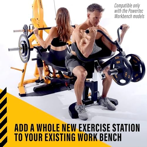 Powertec Fitness Workbench Curl Weight Machine Attachments