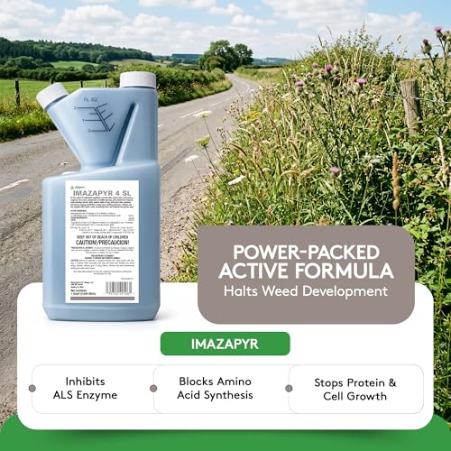Alligare Imazapyr Herbicide 4 SL for Broad Spectrum Control of 185 Annual, Biennial, and Perennial Weeds & Brush - 2.5 Gallon Liquid Weed Killer, Ideal for Rangeland, Bare-Ground, and Site Preparation