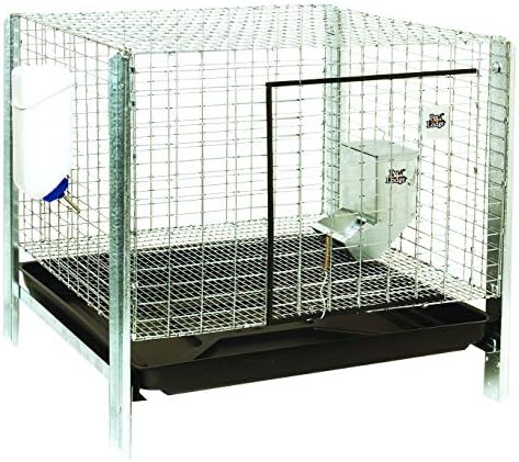 Pet Lodge Rabbit Hutch Complete Kit - Easy to Assemble Housing, Feeder, & Water Bottle Kit for Indoor/Outdoor Rabbit Hutch (Item No. RHCK1)