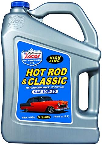 Lucas Oil 10688 Hot Rod and Classic Car SAE 10W-40 Motor Oil - 1 Quart