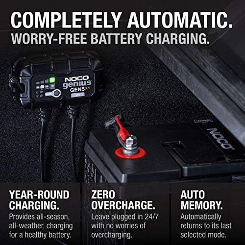 NOCO GEN5X1 12V 5A 1-Bank OnBoard Marine Battery Charger & Maintainer