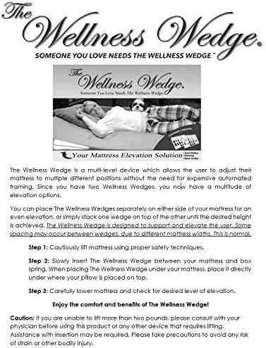 The Orthopedic Bed Wedge - Two Pack of Under-Mattress Wedges - Affordable Adjustable Base Alternative - 5 Inch Lift - Naturally Reduces Acid Reflux