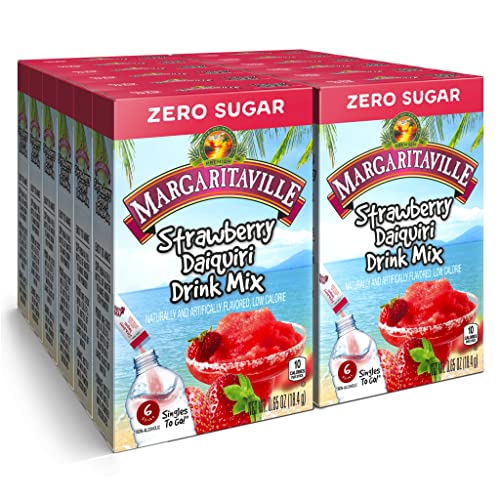 Singles To Go! Margaritaville Water Drink Mix, Pina Colada, 72 Packets