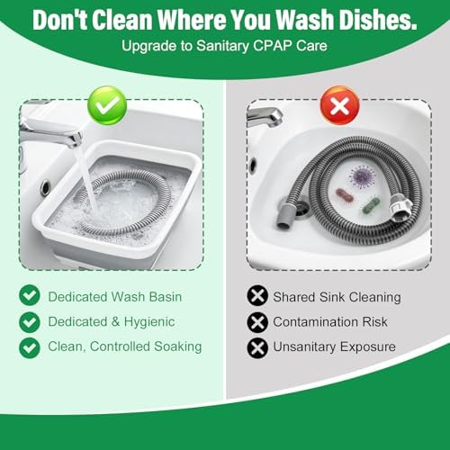 9 Pack CPAP Cleaning Kit with Hose Dryer, Fits 15mm & 22mm Hose | CPAP Cleaner Supplies, 10-Speed Control Dryer, 7ft Tube Cleaning Brush