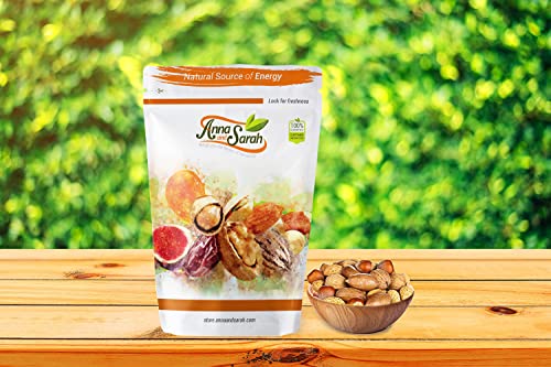 Anna and Sarah Premium Mixed Nuts in Shell, 4 Pound Bag, California Jumbo Chandler Walnuts, Georgia Extra Large Pecans, California Almonds