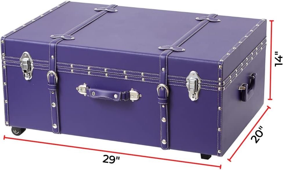 DormCo The Texture Brand Trunk - Plum - Large