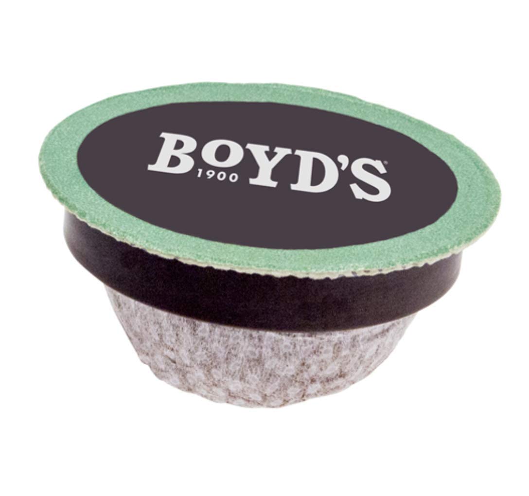 Boyd's Coffee Red Wagon Single Serve, 12 Count | BPI certified, Rainforest Alliance beans, smoky flavor, smooth finish, roasted in Portland, Oregon