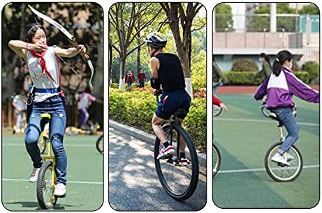 Nisorpa 20" Inch Unicycle Classic Black One Wheel Bike for Kids Adults