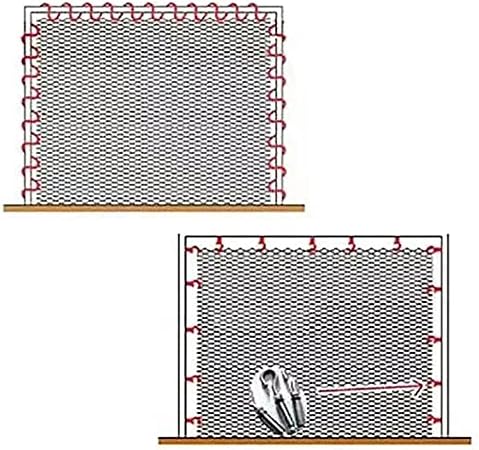 Stainless Steel Wire Rope Cable Mesh Netting, 3.3x6.6ft Balcony Protection Net, 10cm/2mm Garden Poultry Chicken Wire Netting, Durable Deer Fencing Net