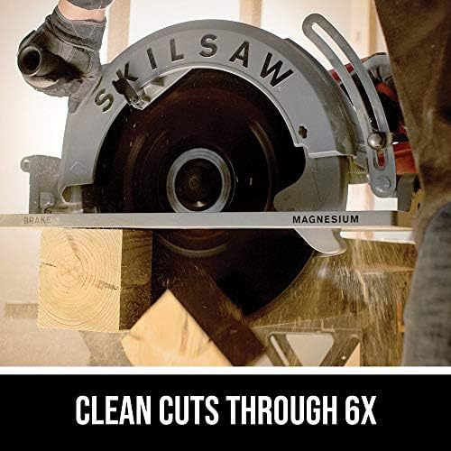 SKIL 16-5/16 In. Magnesium Worm Drive Skilsaw Circular Saw - SPT70V-11 | Cuts thick stock in one pass, square-cut footplate, brass gearing
